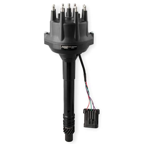 23763 Universal, MSD Black, Chevy Tall Deck Dual Sync Distributor