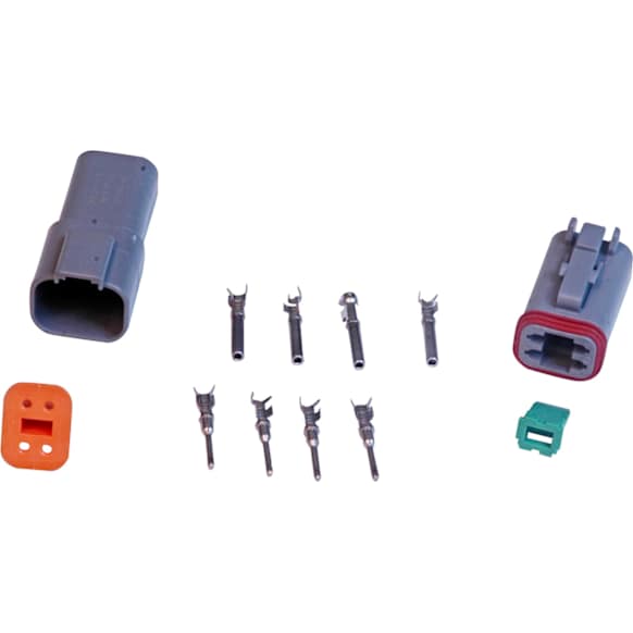 8181 Universal, MSD Deutsch Connector - 4-Pin - 16-18 Gauge
