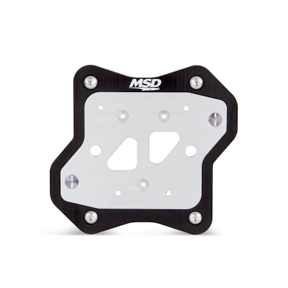 82181 Ignition Coil Bracket - Black, Aluminum, Universal