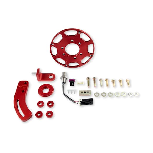 86101 Universal, MSD Crank Trigger Wheel Kit - Flying Magnet - Hall-Effect  - SBC - 7 in.