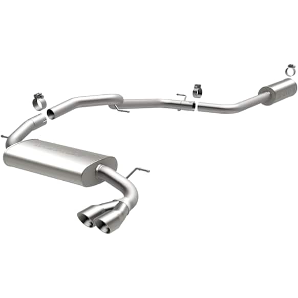 15072 Cat-Back Exhaust System, 2.0L, 4Cyl, Made of Stainless Steel, Street Series