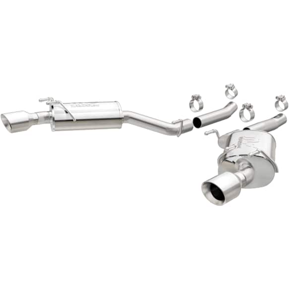 15354 Axle-Back Exhaust System, 3.6L, 6Cyl, Made of Stainless Steel, Street Series