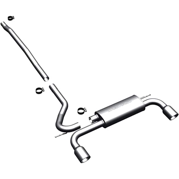 15490 Cat-Back Exhaust System, 1.6L, 4Cyl, Made of Stainless Steel, Touring Series