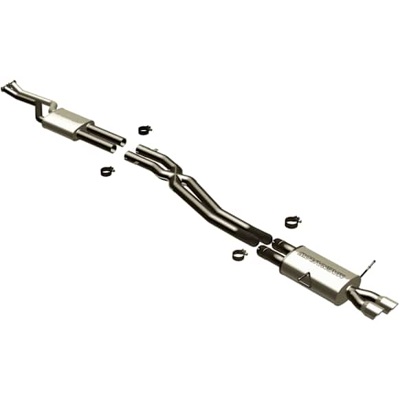 16532 Cat-Back Exhaust System, Made of Stainless Steel, Touring Series