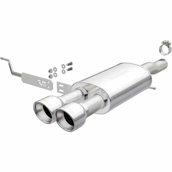 19134 Touring Exhaust System, Stainless Steel, 2.5 in. Axle-Back, Dual Center Rear, 4 in. Polished Tips