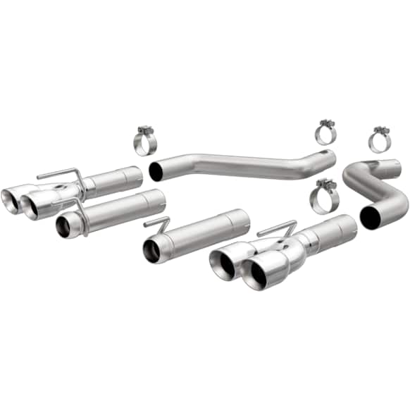 19206 Axle-Back Exhaust System, Made of Stainless Steel, Race Series