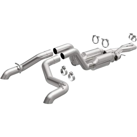 19582 Cat-Back Exhaust System, 6.4L, 8Cyl, Made of Stainless Steel, Rock Crawler Series