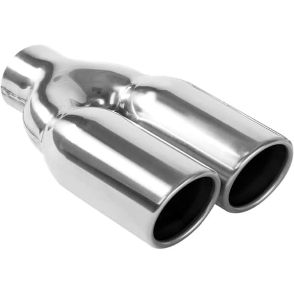 35167 Exhaust Tip - Polished, Stainless Steel, Dual, Universal, Sold individually