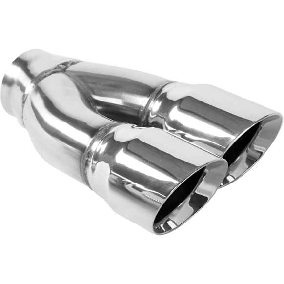 35227 Exhaust Tip - Polished, Stainless Steel, Dual, Universal, Sold individually