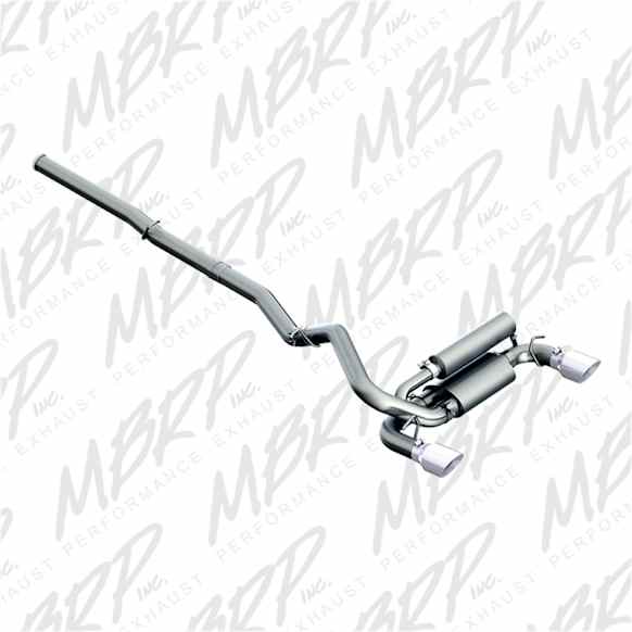S4203AL Cat-Back Exhaust System, 2.3L, 4Cyl, Made of Aluminized Steel, Armor Lite Series