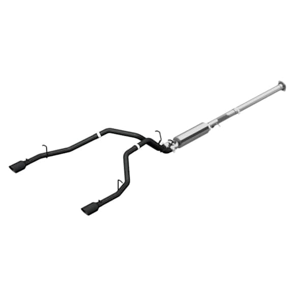 S5152BLK Cat-Back Exhaust System, 5.7L, 8Cyl, Made of Aluminized Steel, Armor BLK Series