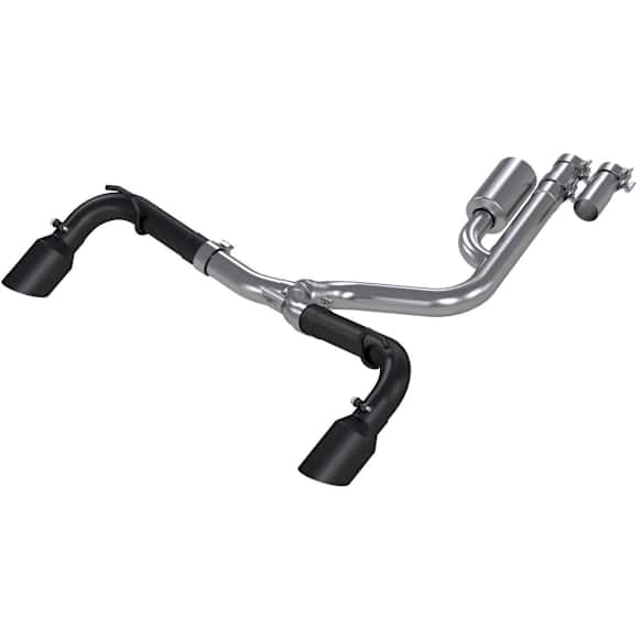 S5207BLK Resonator-Back Exhaust System, 2.0L, 4Cyl, Made of Aluminized Steel, Armor BLK Series