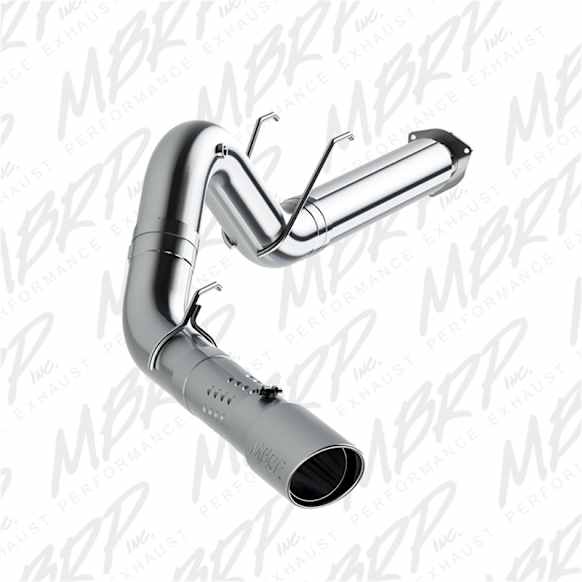 S62930AL Installer Exhaust System, 5 in., DPF-Back, Aluminized Steel, Rear (Passenger Side), 6 in. Polished Tip