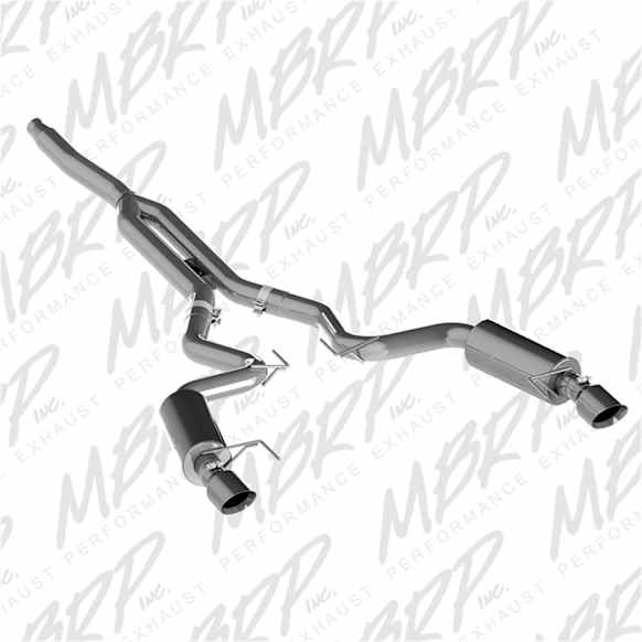 S7274AL Cat-Back Exhaust System, 2.3L, 4Cyl, Made of Aluminized Steel, Armor Lite Series