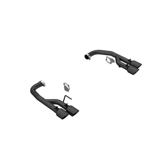 S7281BLK Axle-Back Exhaust System, 5.0L, 8Cyl, Made of Aluminized Steel, Armor BLK Series