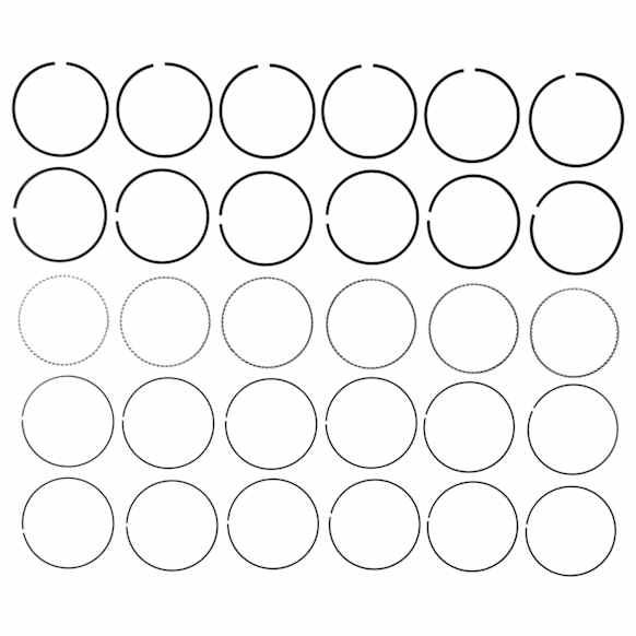 41873CP Piston Ring Set - Set