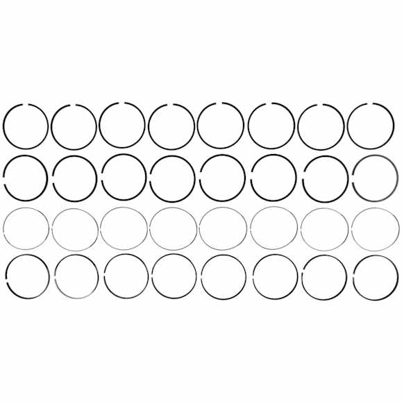 41940 OE Replacement Series Piston Ring Set - Direct Fit, Set