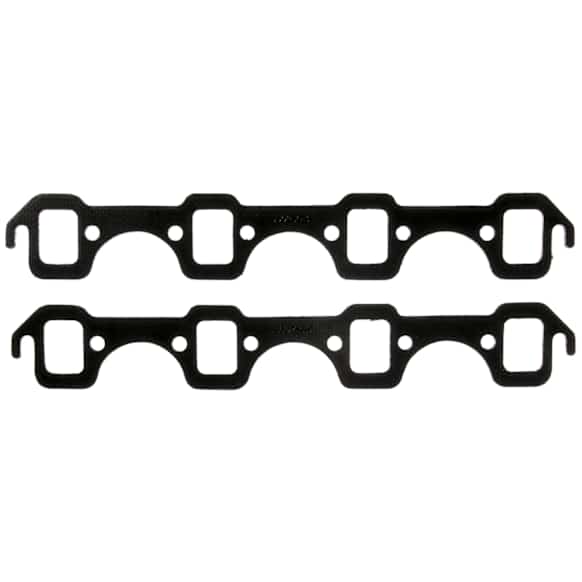 1980 Ford F-150 - Exhaust Manifold Gasket, Square 1.13In X 1.53In Ports; High Performance Gasket, Graphite, Set of 2
