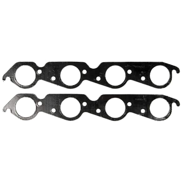1969 Chevrolet Impala - Exhaust Manifold Gasket, High Performance Gasket, with 2.13in Round Ports, Graphite, Set of 2
