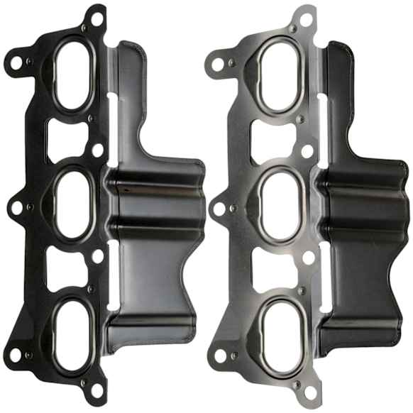 MS19596 Exhaust Manifold Gasket - Multi-Layered Steel, Direct Fit, Set of 2