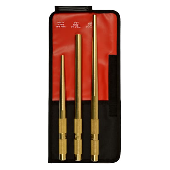 61365 X-Long Brass Punch Set, 3 pcs.