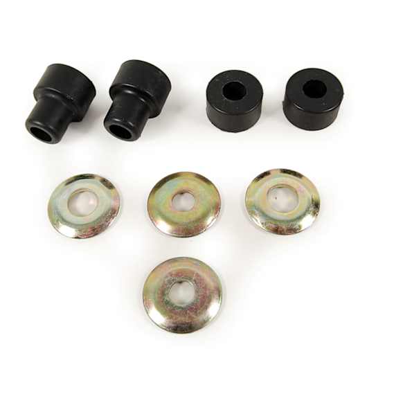 MK80004 Radius Arm Bushing - Black, Rubber, Direct Fit, Set of 2