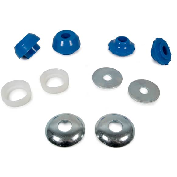 MK80007 Radius Arm Bushing - Blue, Rubber, Direct Fit, Set of 2