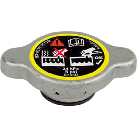 RS345 Motorcraft OE Replacement Radiator Cap - Gray, Steel, Sold Individually