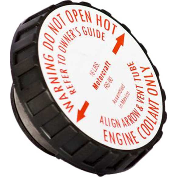 RS90 Motorcraft OE Replacement Radiator Cap - Black, Plastic, Sold Individually