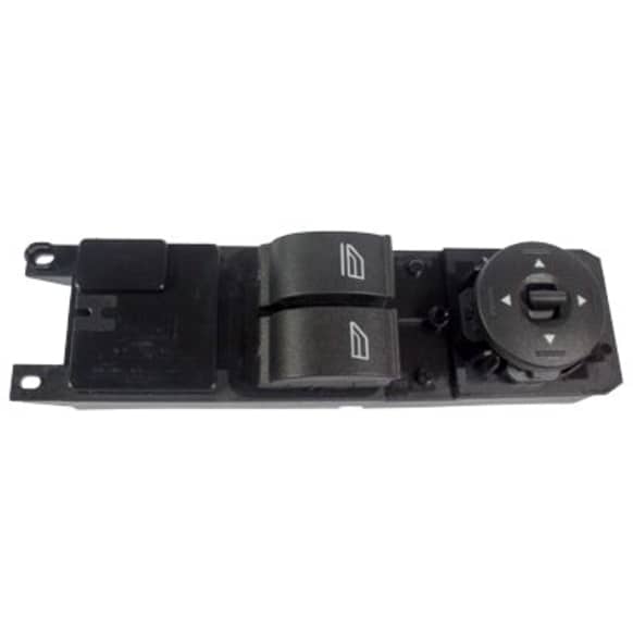 SW7320 Front, Driver Side Window Switch, Black, with Manual Back Window, One Touch Down