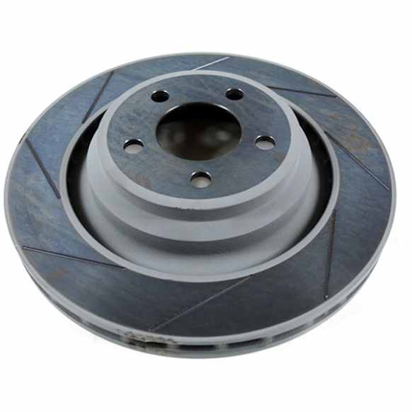05290538AE Rear, Driver or Passenger Side Brake Disc, Slotted, 5 Lugs, OE Replacement Series