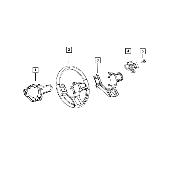 1YH75DX9AC Steering Column Cover - Direct Fit