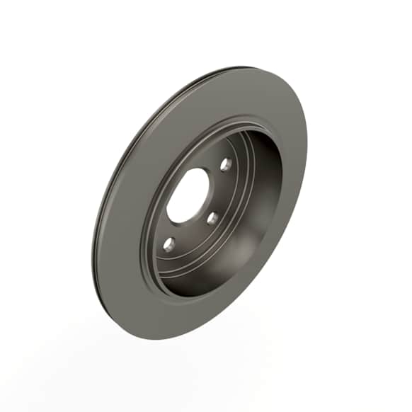 52124763AD Rear, Driver or Passenger Side Brake Disc, Plain Surface, 5 Lugs
