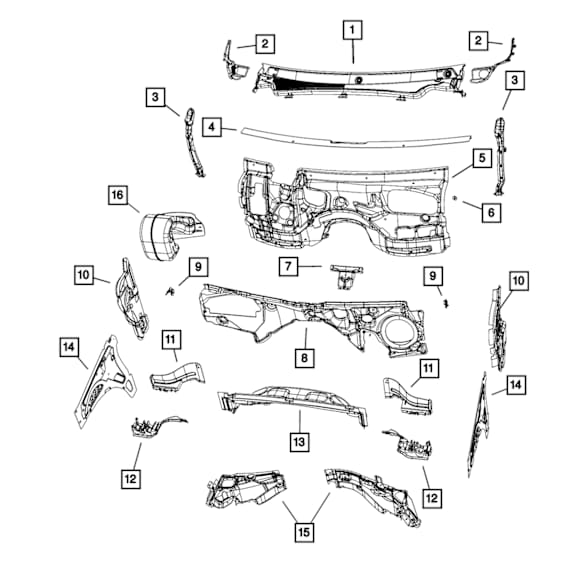 55112907AF Cowl Hood