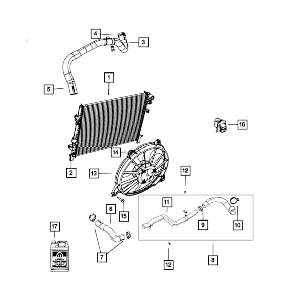 68046360AA Radiator Drain Plug
