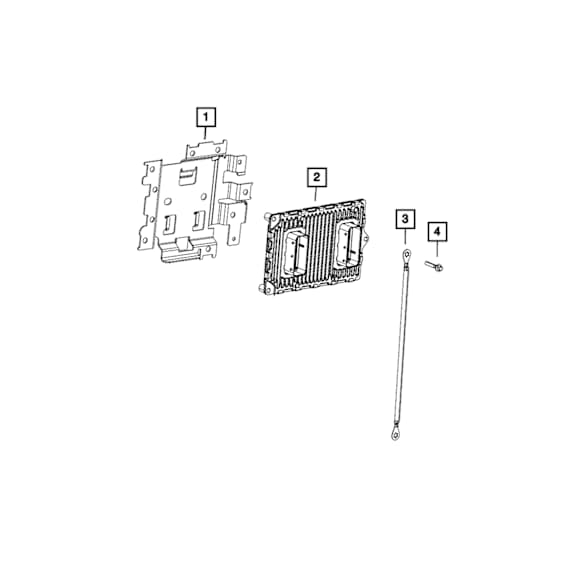 68068324AD Direct Fit Powertrain Control Module Diode Connector, Sold Individually
