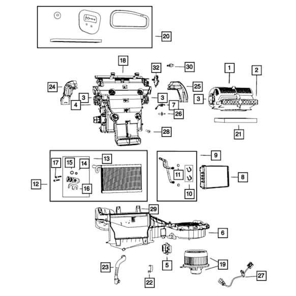 68079489AB Cabin Air Filter Cover