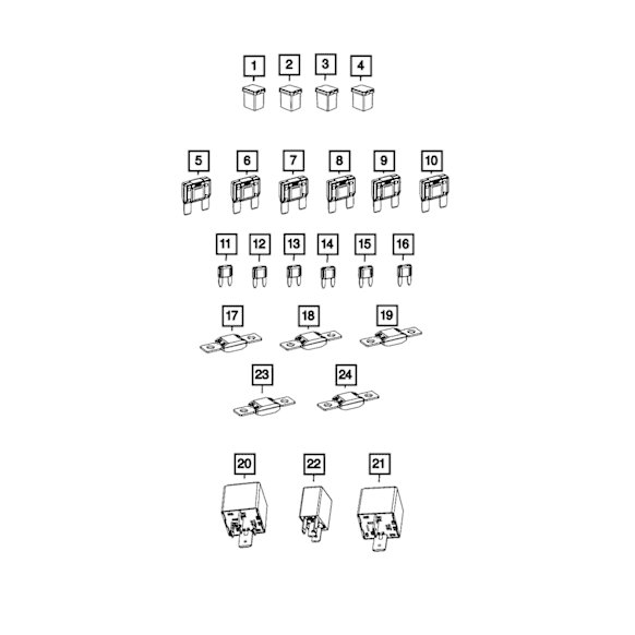 68094332AA Fuse - Sold individually