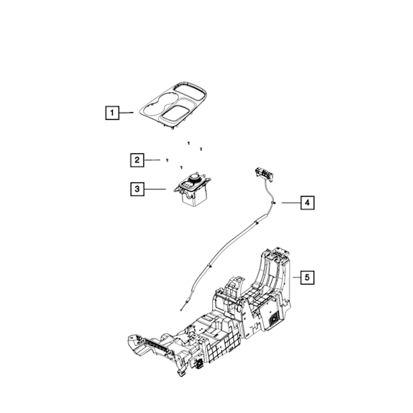 68106125AC Shift Interlock Cable - Direct Fit, Sold individually