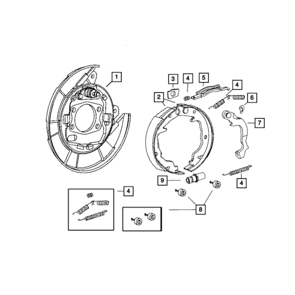 2016 Jeep Compass - Brake Backing Plate, 12/04/11 and After, Sold Individually