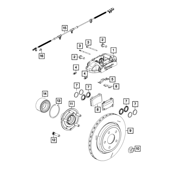 68192167AA Brake Pad Spring