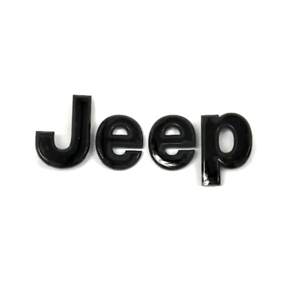 68193400AA Emblem - Black, Hood Emblem, Direct Fit, Sold Individually
