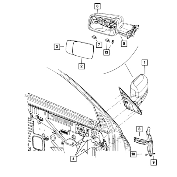 68196012AA Direct Fit Ambient Light Sensor, Sold Individually