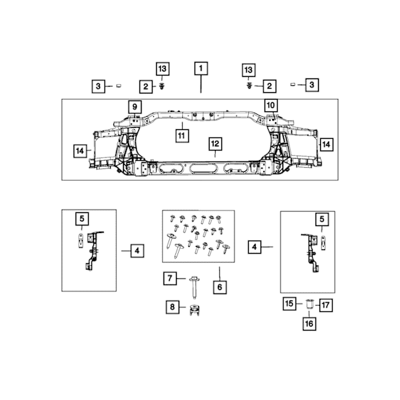 68222835AA Direct Fit Radiator Screw, Sold Individually