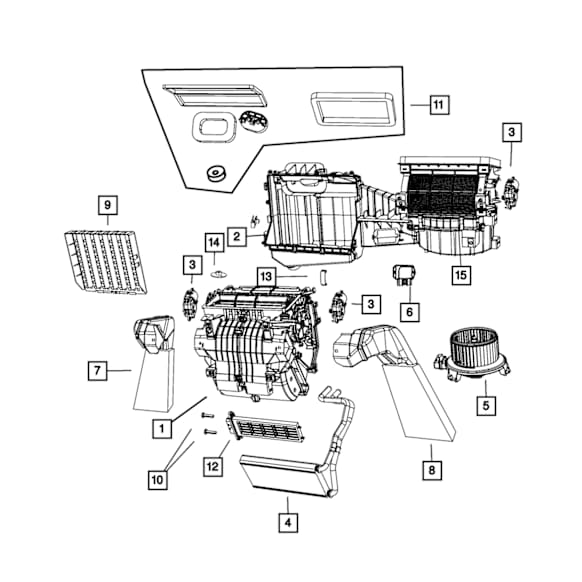 68235887AA Cabin Air Filter Cover