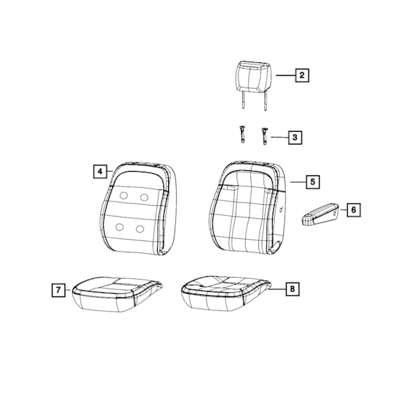 68236634AA Seat Foam