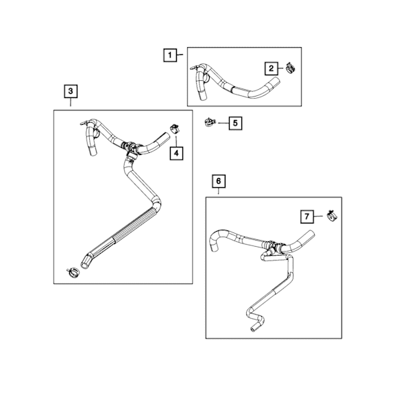 68237767AC Heater Hose - Sold Individually