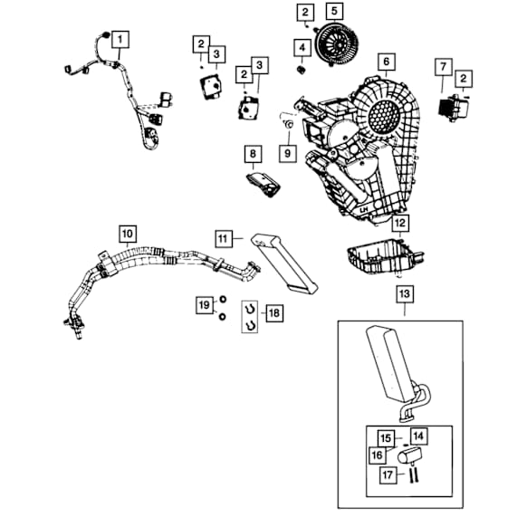 68239586AA Heater Core O-Ring