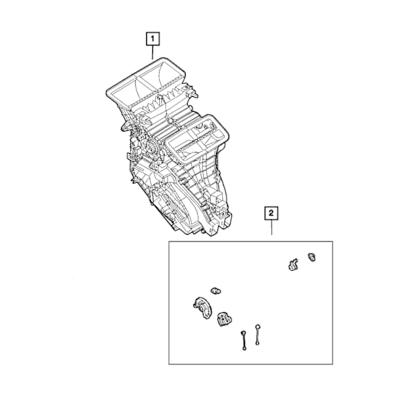 68241594AA Direct Fit HVAC Air Inlet Housing, Sold Individually