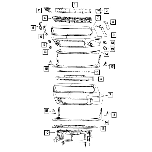 68258745AB Front Valance